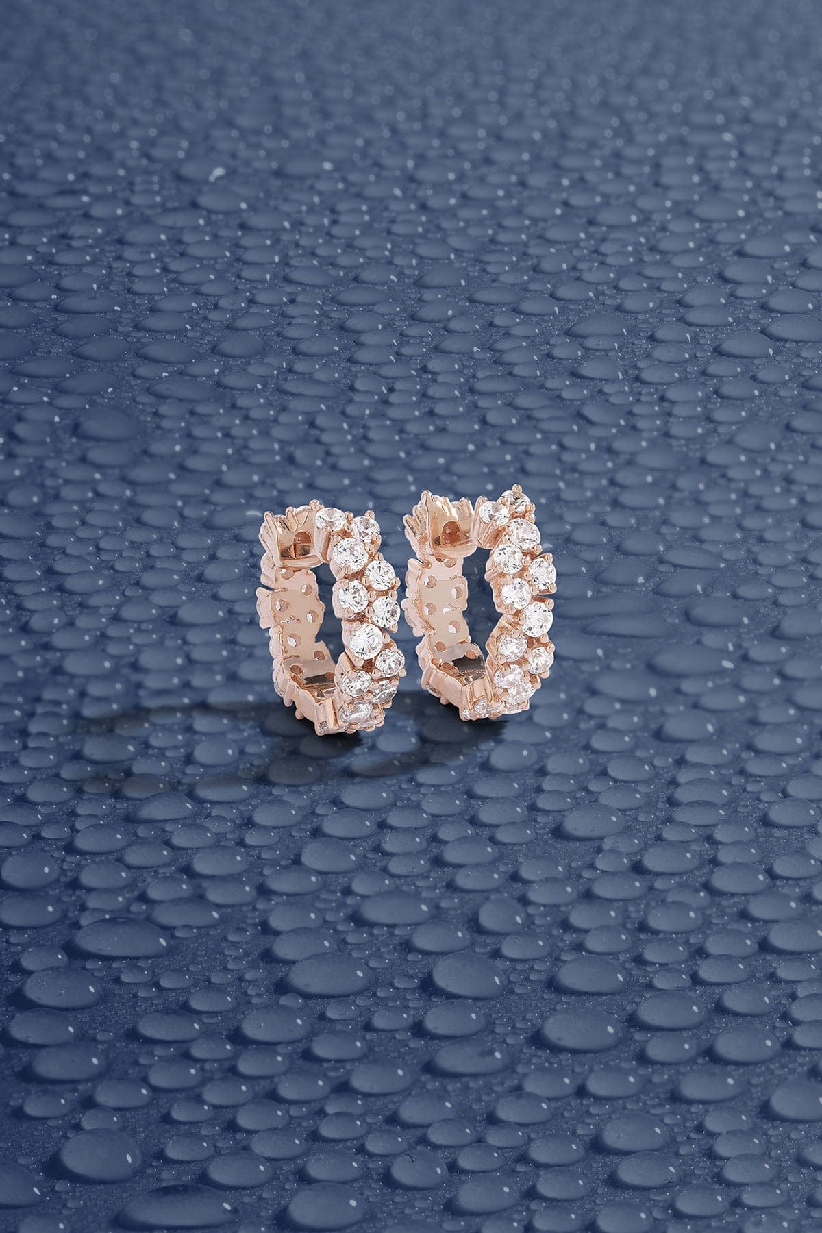 APM Moanco Pave Huggie Earrings