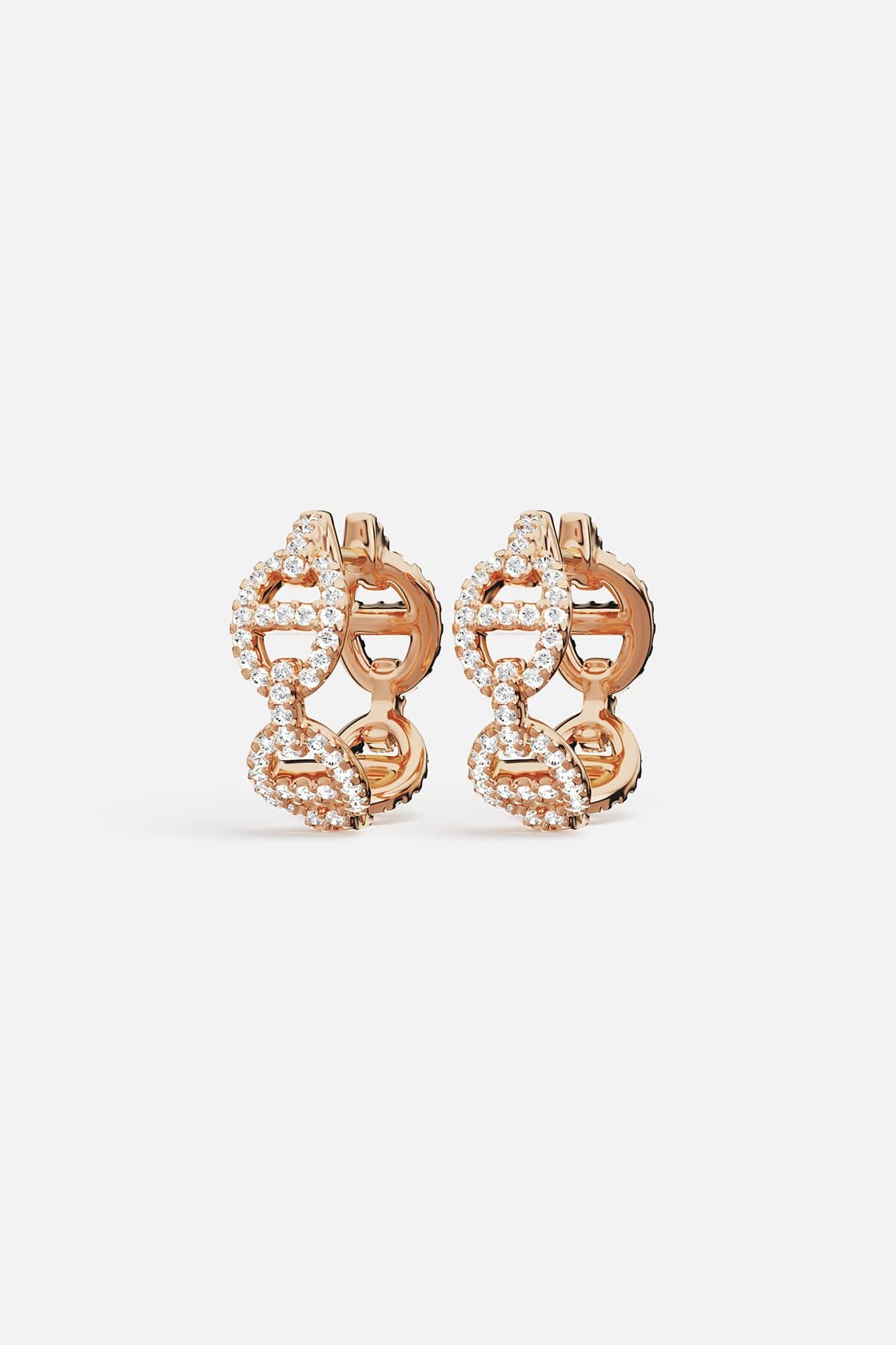 Maille Marine Hoop Earrings, Yellow Gold | APM Monaco