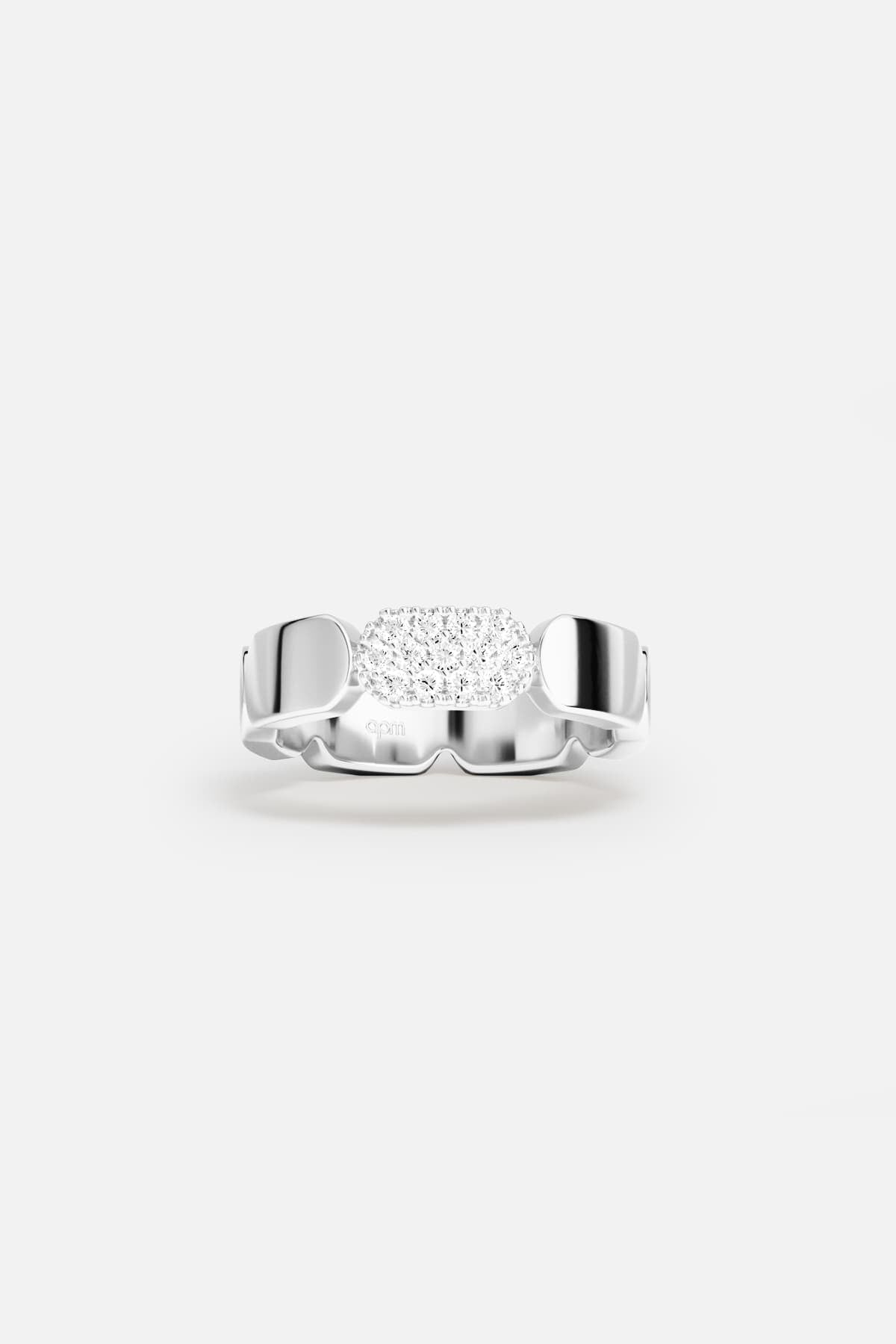 Yacht Club Ring, White Alloy | APM Monaco