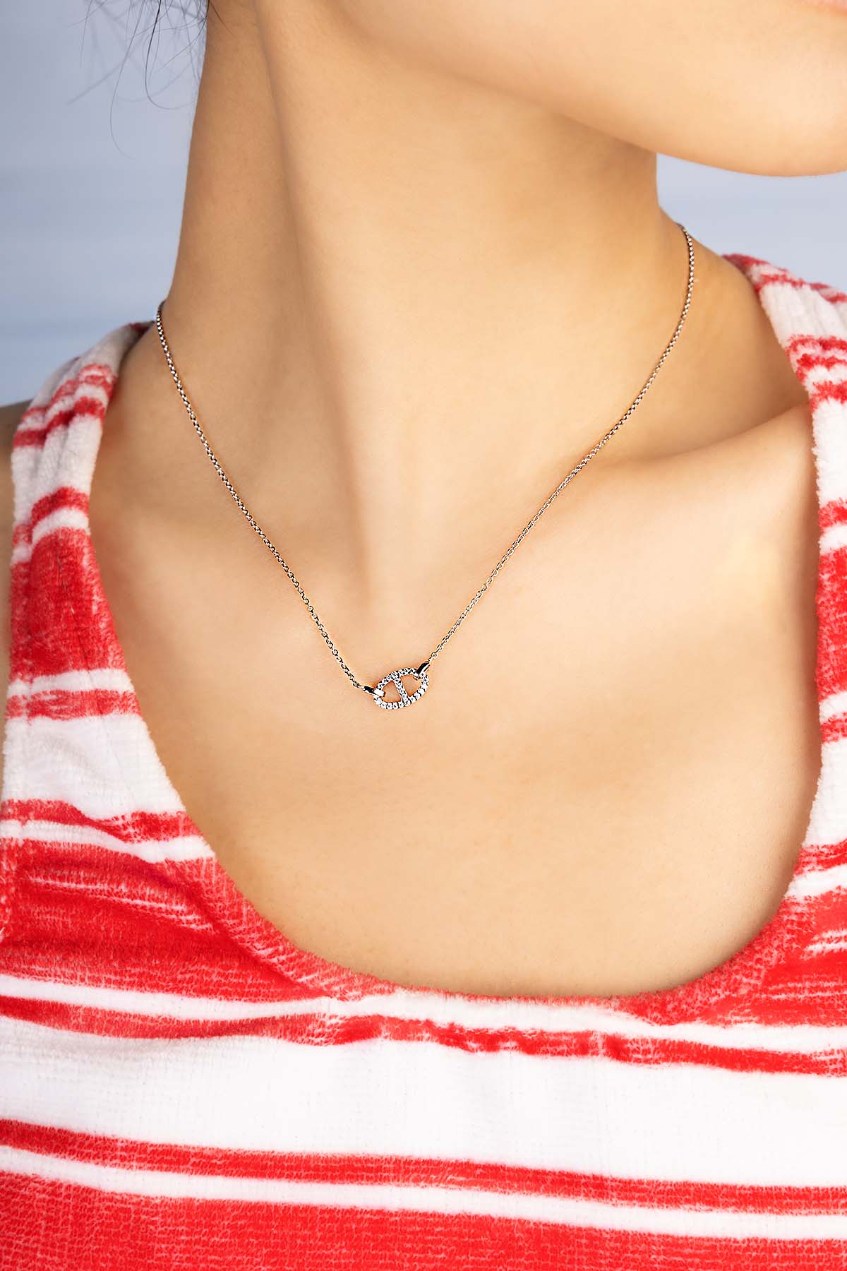  Maille Marine ネックレス Maille Marine Necklace, White Alloy | APM Monaco