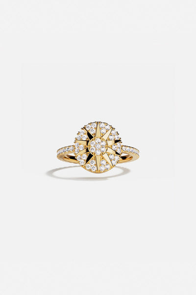 Soleil Pavé Ring 18k gold plated | APM Monaco