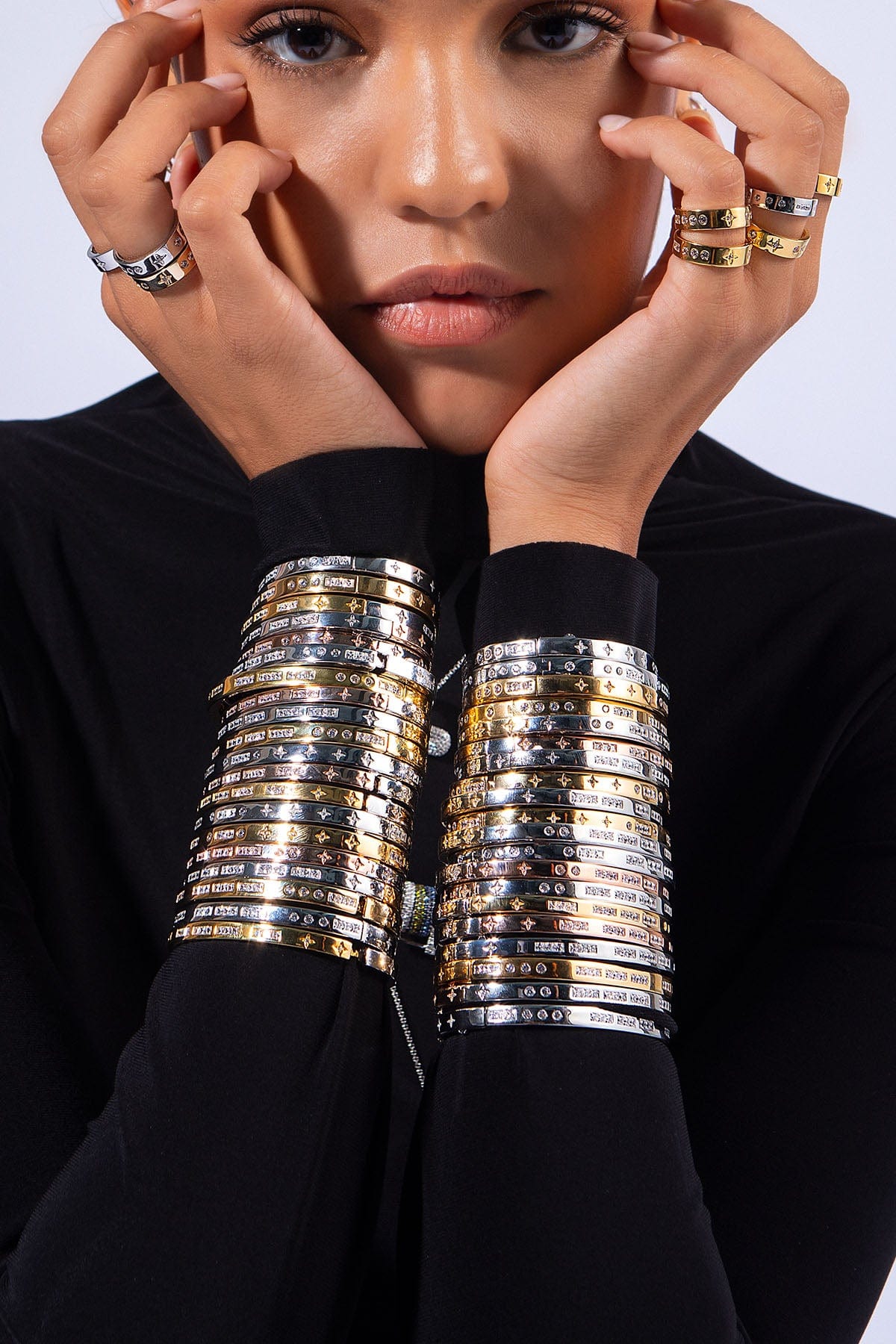 Bonheur Morse Code Bangle APM Monaco L