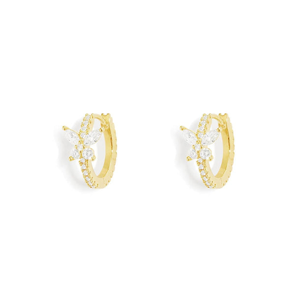 Butterfly Huggie Earrings APM Monaco