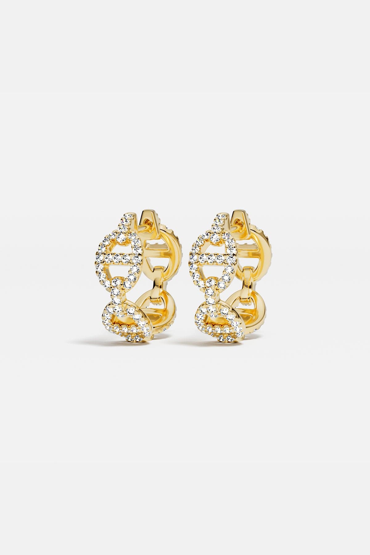 Maille Marine Hoop Earrings, Yellow Gold | APM Monaco