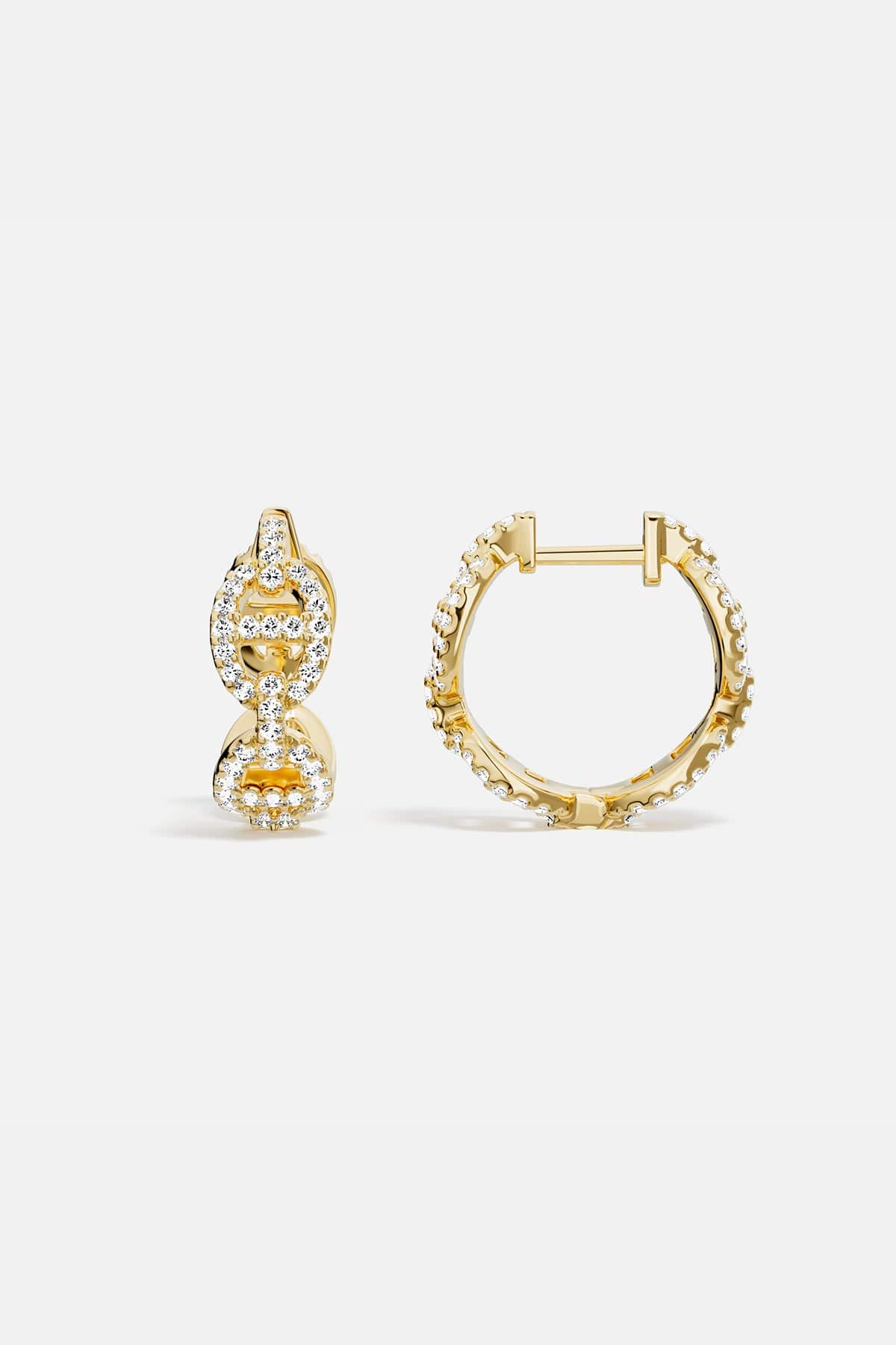 Maille Marine Hoop Earrings, Yellow Gold | APM Monaco