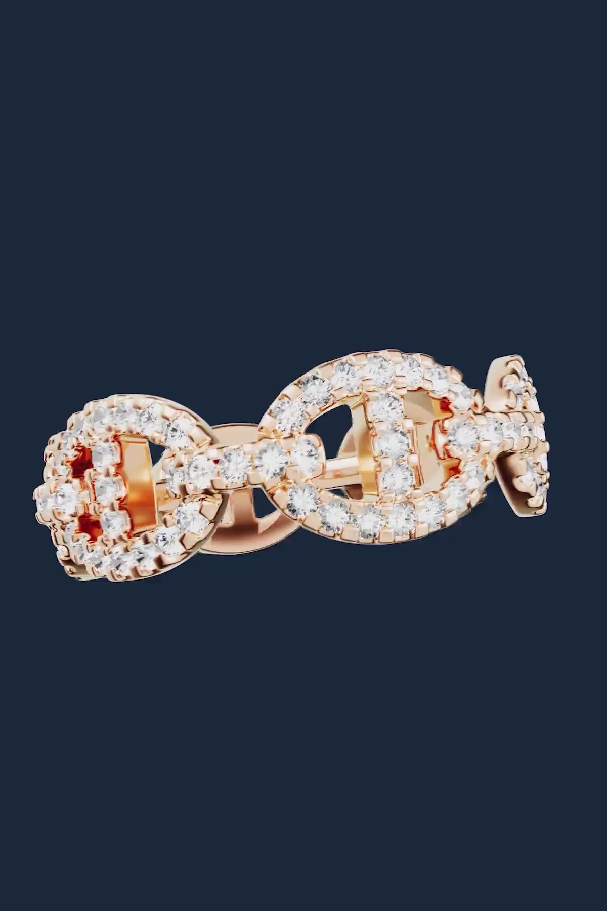 apm monaco Maille Marine リング ピンクゴールド 13 Maille Marine Ring, Rose Gold | APM Monaco