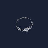 Blue Heart Adjustable Bracelet