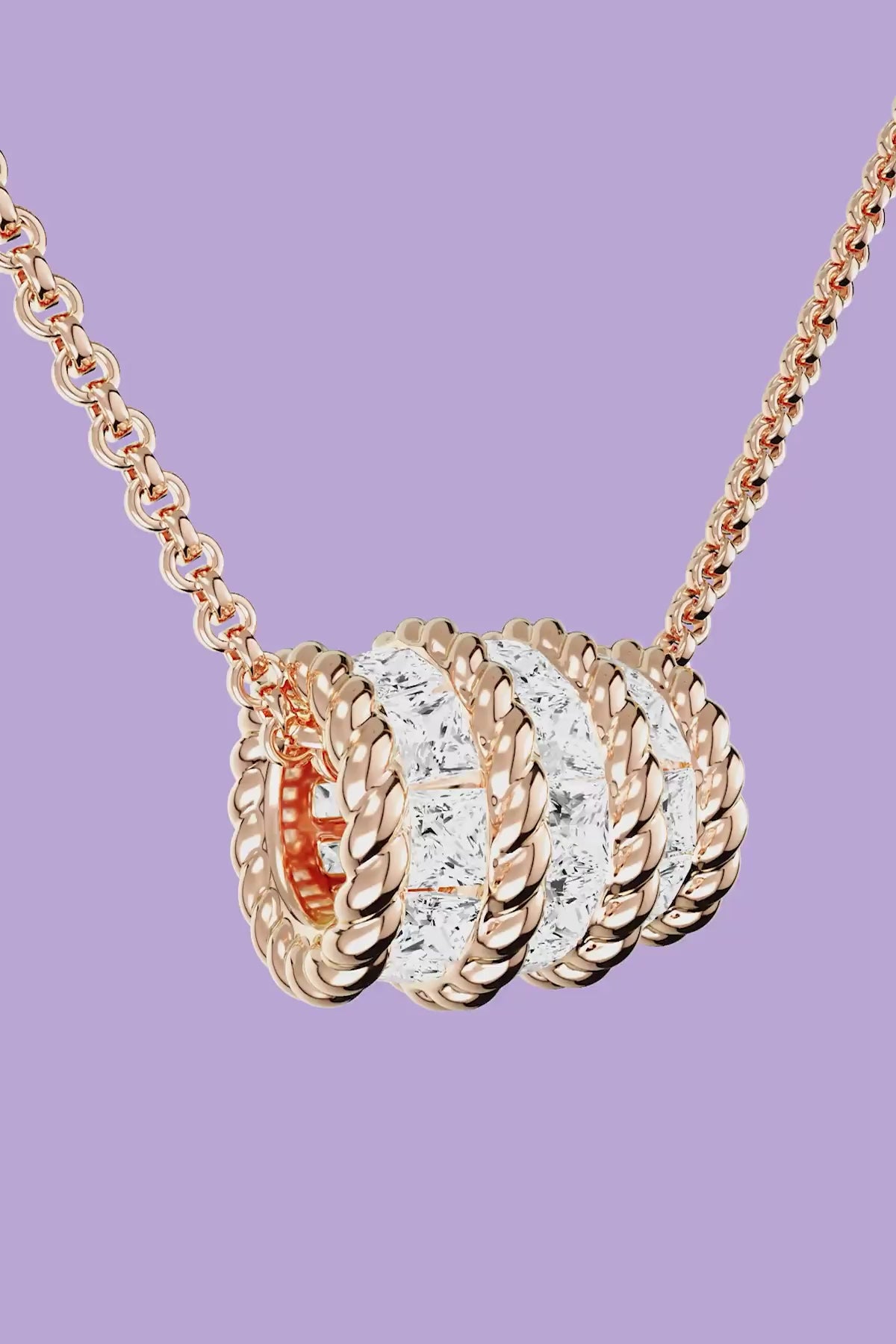 Torsade Adjustable Necklace, Rose Gold | APM Monaco