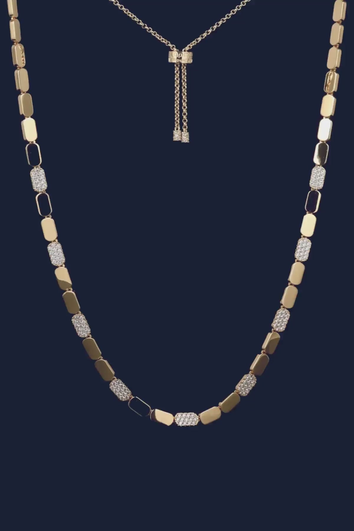 Dainty Gold Adjustable Necklace, Adjustable Length | APM Monaco