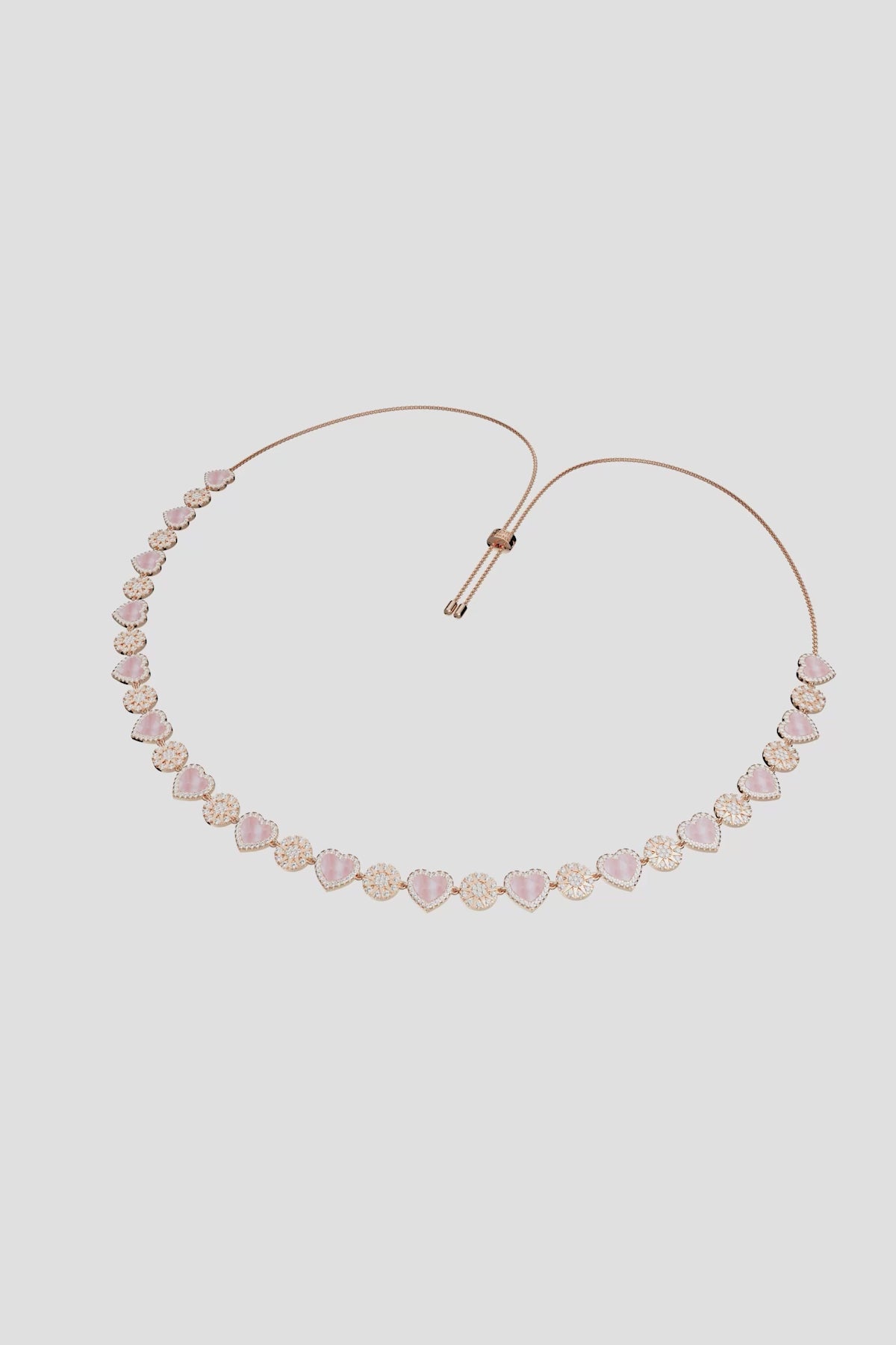 apm Monaco ハート型ネックレス PINK Pink Nacre Heart & Dot Adjustable Necklace | APM Monaco