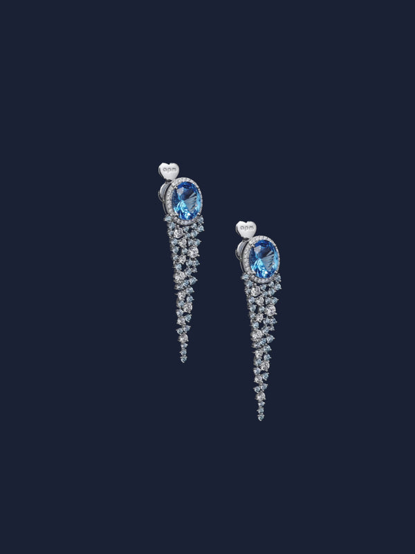 Lagoon Blue Drop Earrings