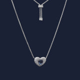 Blue Heart Adjustable Necklace