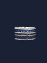 Blue Pavé Ring