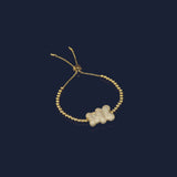 Sunny Yummy Bear Adjustable Bracelet with Beads