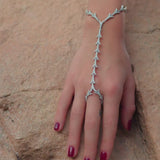 Dragon Tail Hand Bracelet with Ring