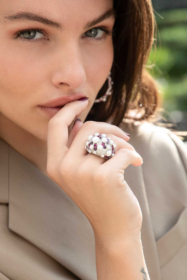 Apm monaco online pearl ring