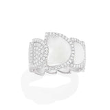 Half Moon Ring with Nacre