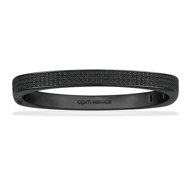 Chunky Black Bangle | APM Monaco