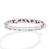 Pavé Fuchsia Bangle with Pearls