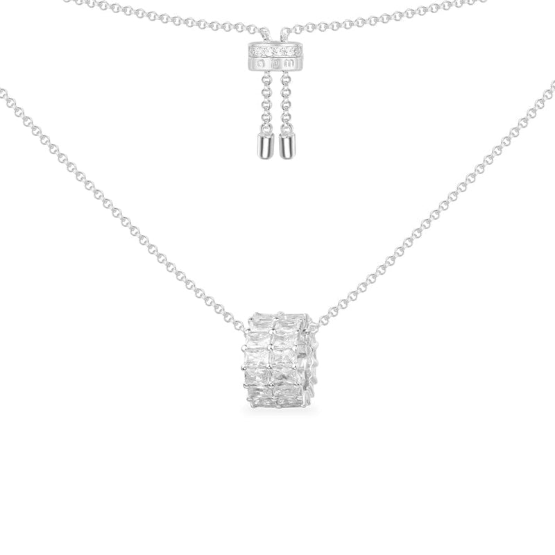 Necklace Monaco Row APM Adjustable – Double with Ring Eclat