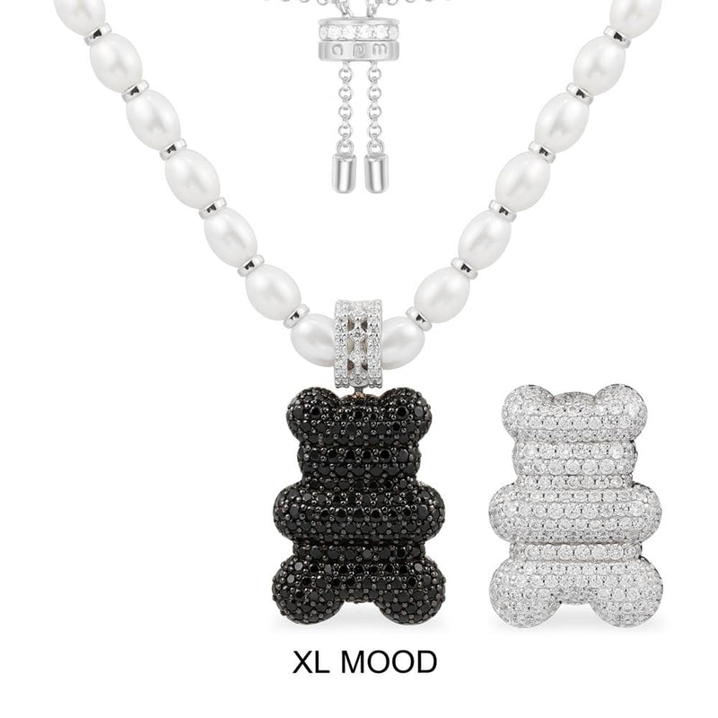 XL Mood Yummy Bear Necklace with Pearls | APM Monaco