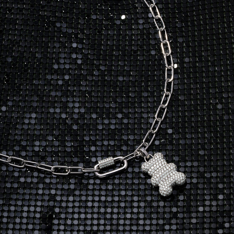Snow Yummy Bear (Clippable) Chain Necklace