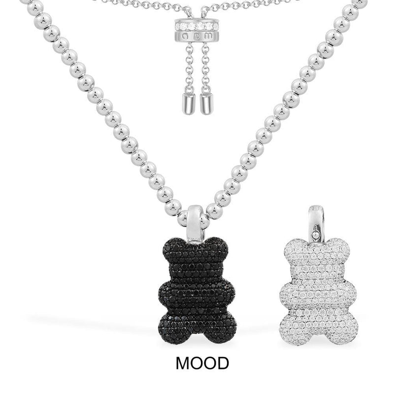 Mood Yummy Bear (Clippable) Adjustable Necklace with Beads