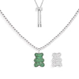 Baby Mint Yummy Bear Adjustable Necklace