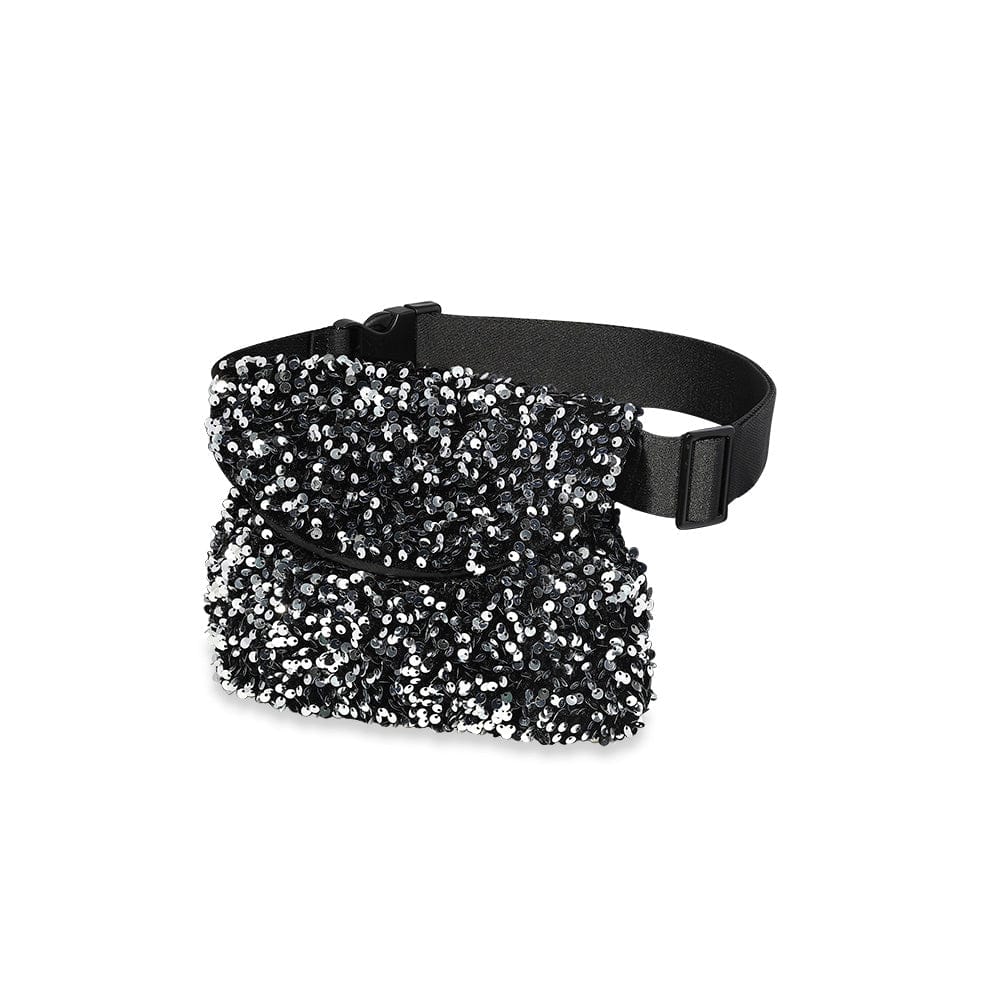 Silver Sequins Belt Bag - APM Monaco