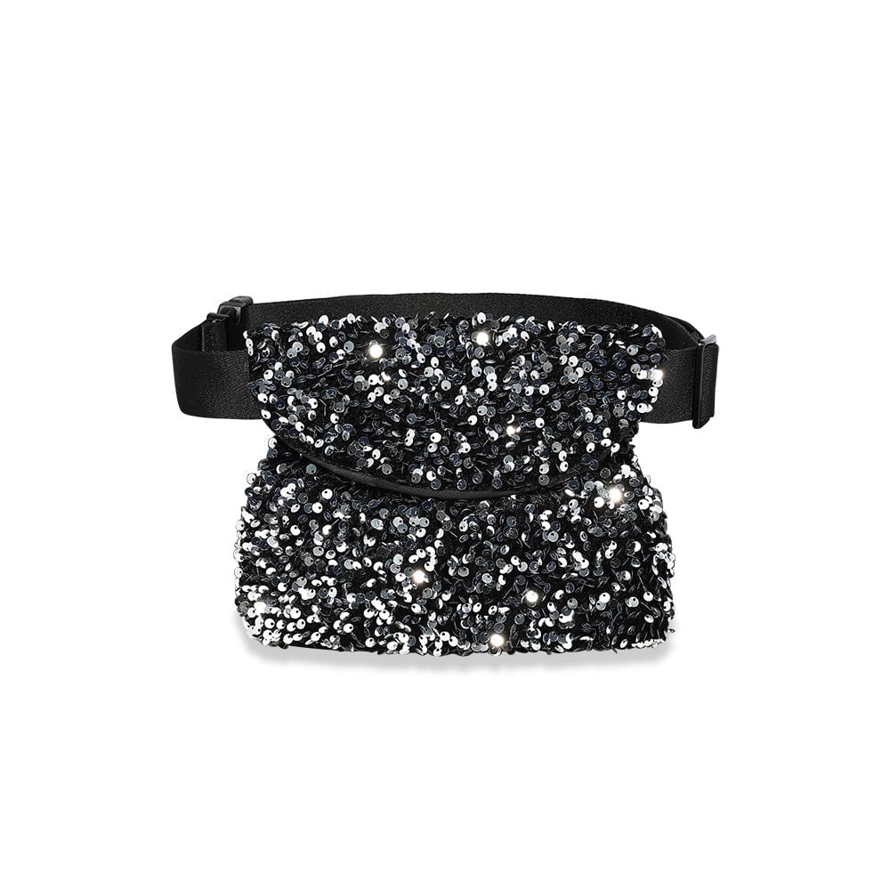 Silver Sequins Belt Bag - APM Monaco