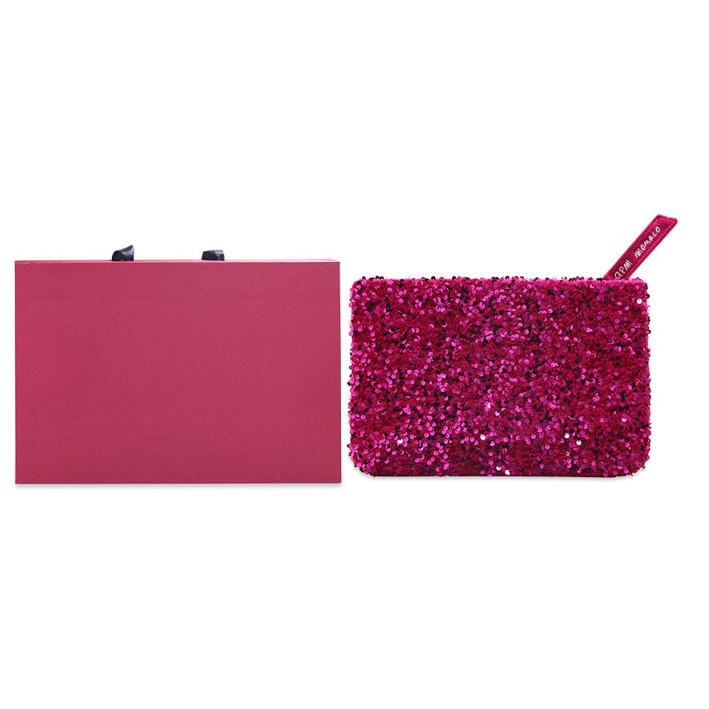 Fuchsia Sequins Clutch - APM Monaco