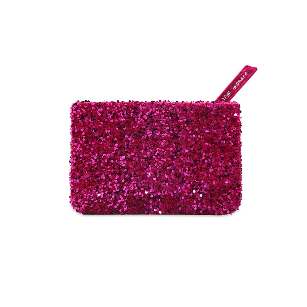 Fuchsia Sequins Clutch - APM Monaco