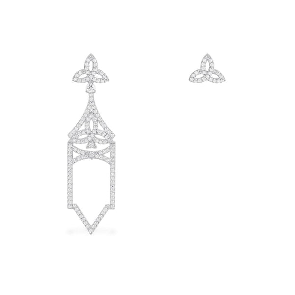 Asymmetric Gothique Drop & Stud Earrings