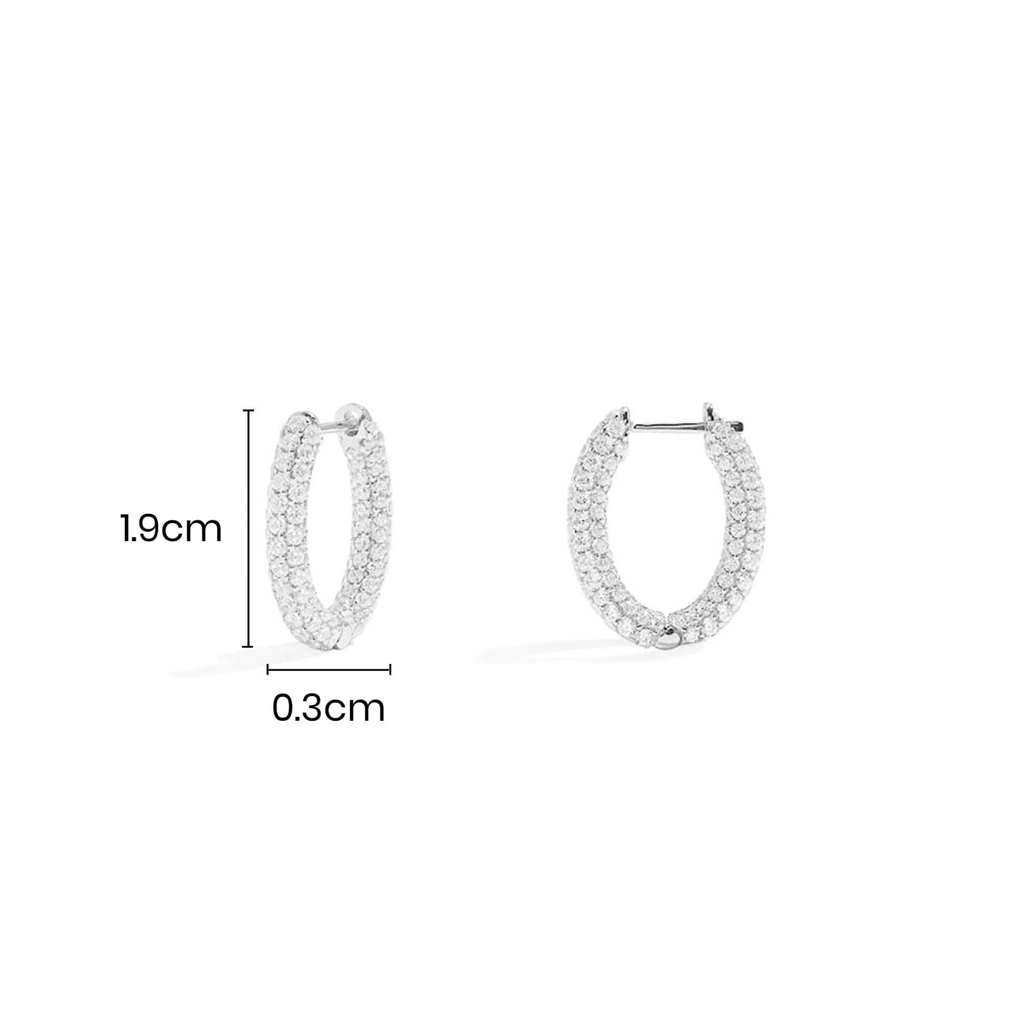 Pavé Hoop Earrings - APM Monaco