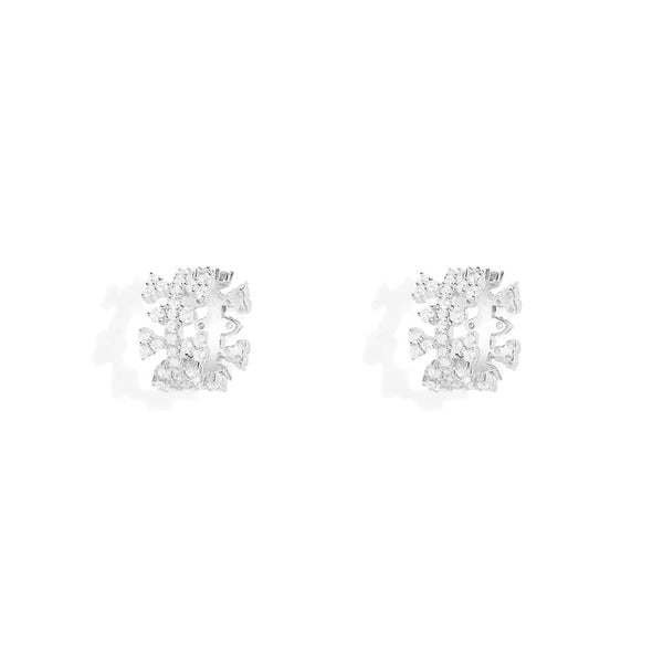 Mini Pavé Hoop Earrings