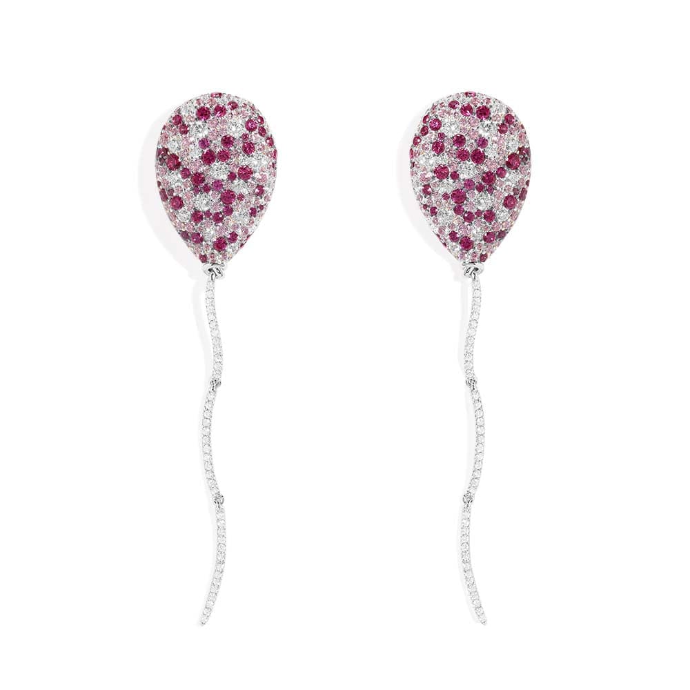 Fuchsia Balloon Drop Earrings - APM Monaco