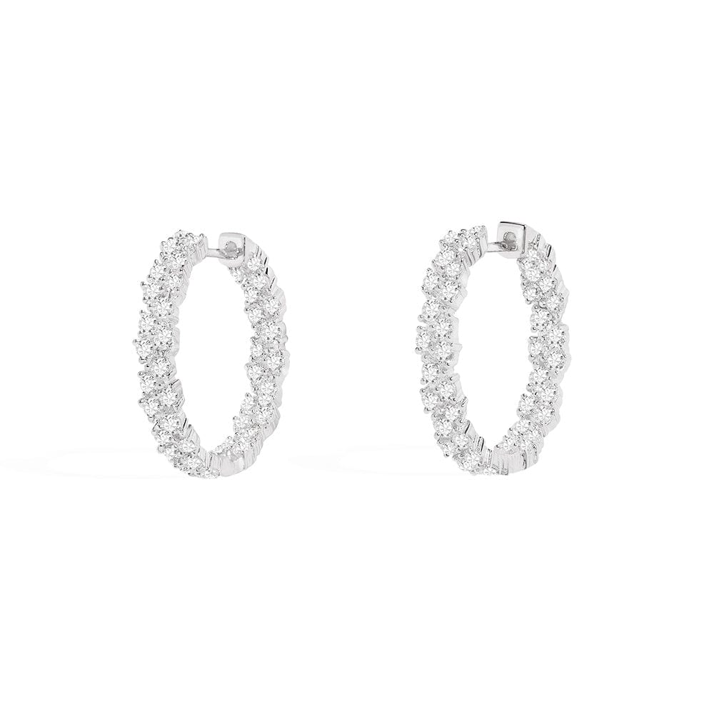 Pavé Hoop Earrings - APM Monaco