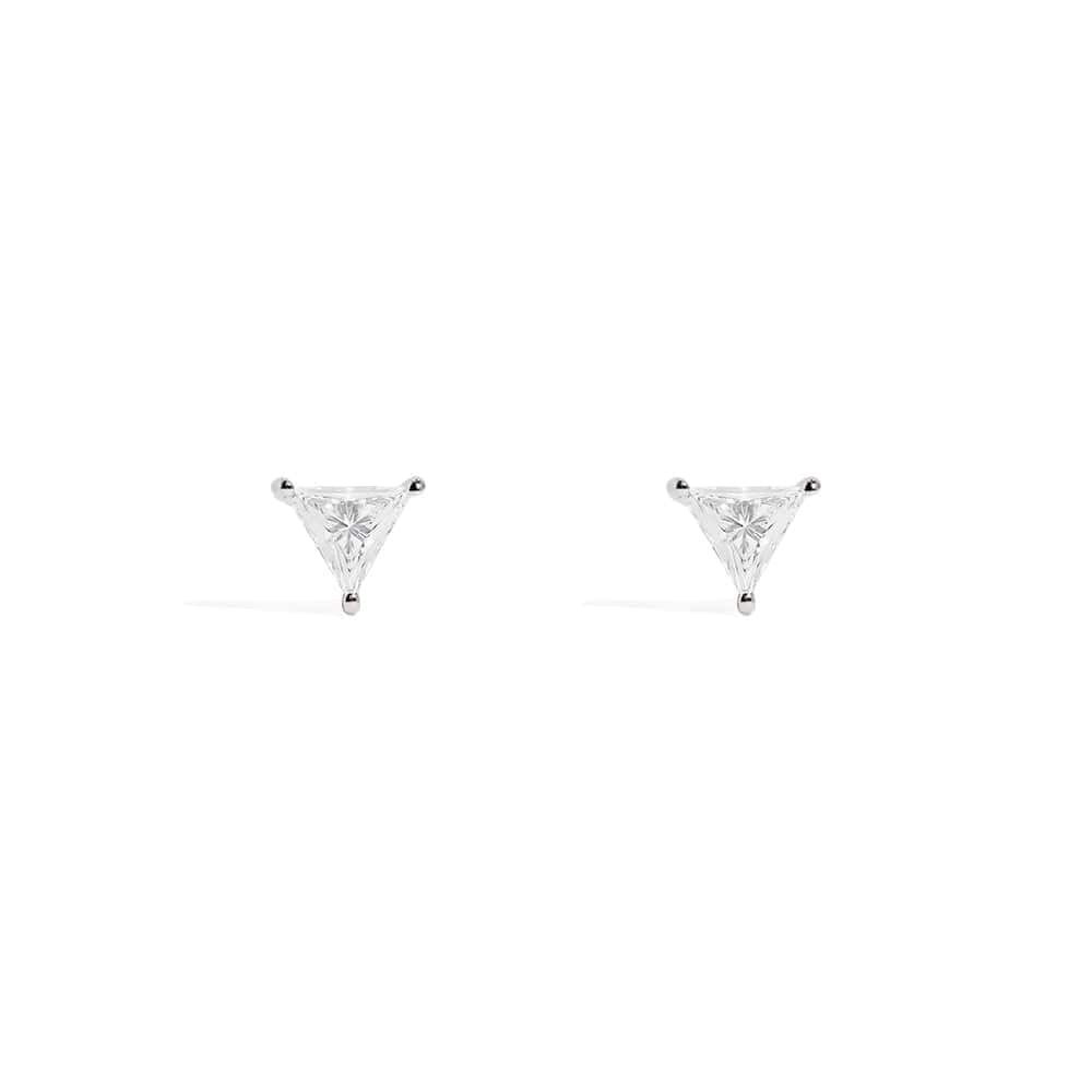 Éclat Triangle Stud Earrings - APM Monaco