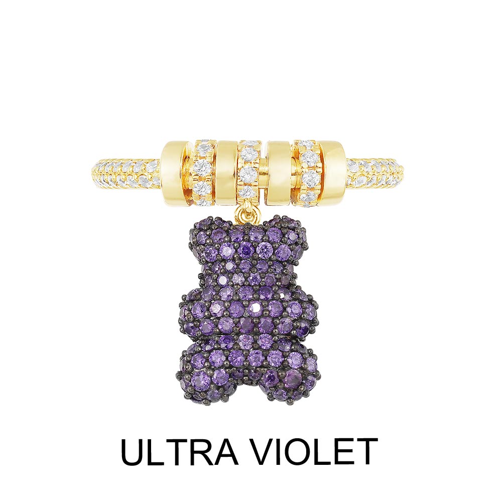 Ultra Violet Yummy Bear Ring | APM Monaco