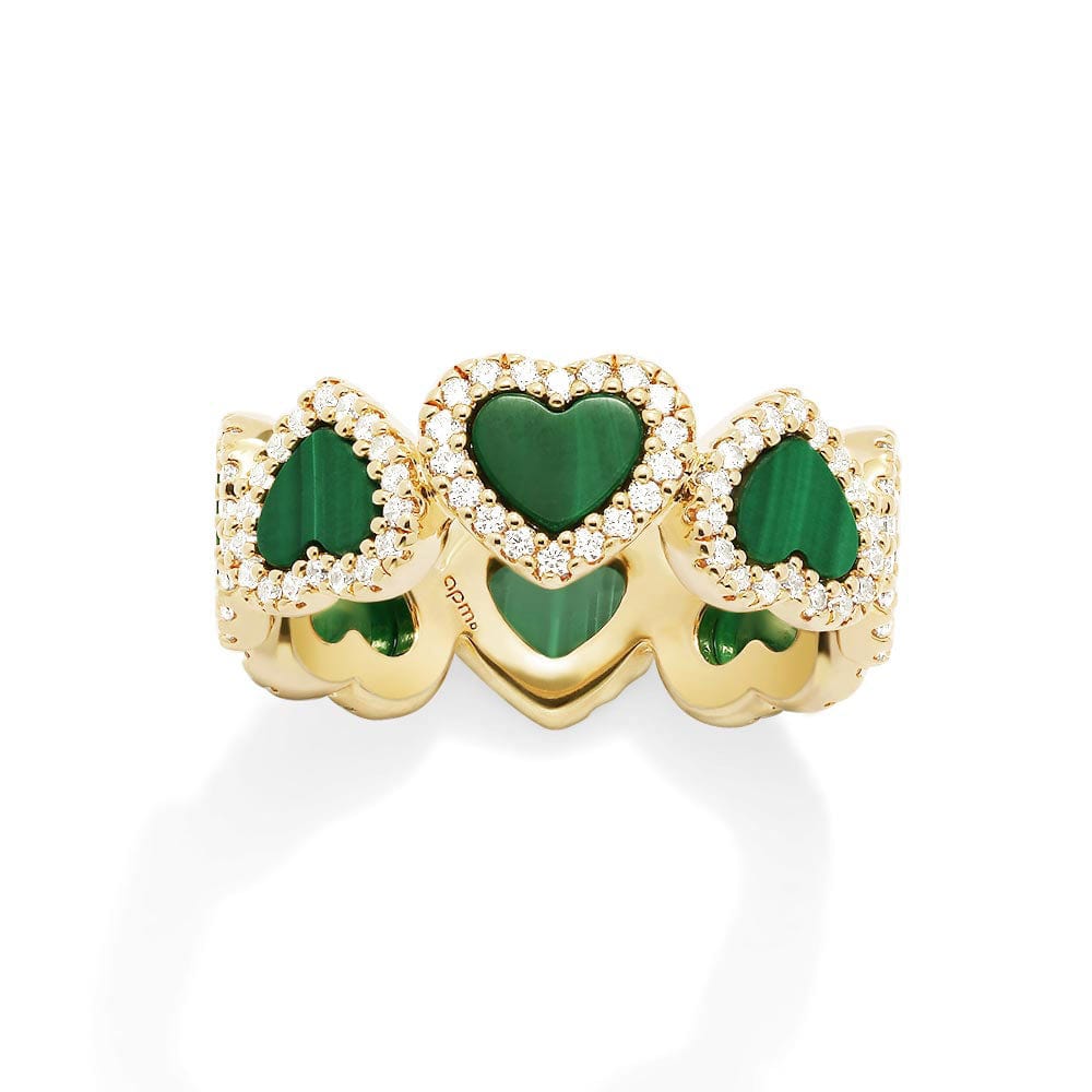 Malachite Heart Ring - APM Monaco