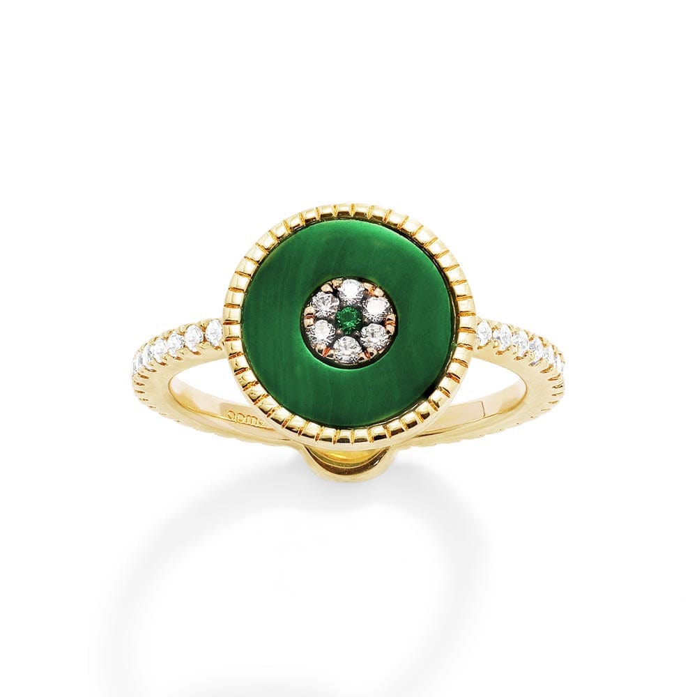 Malachite Lucky Eye Ring - APM Monaco