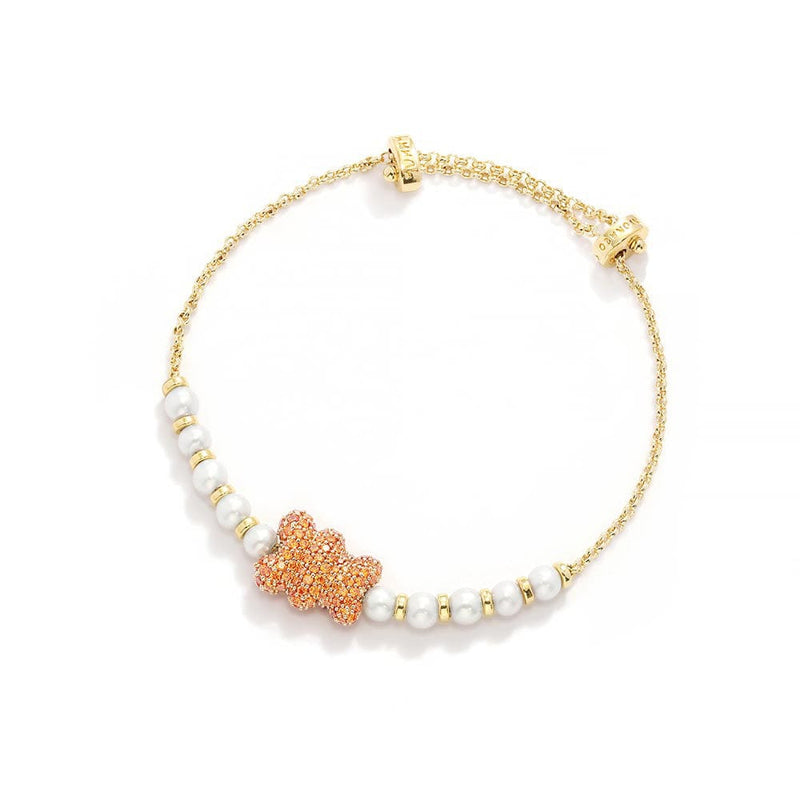 Dainty Ball Bracelet 14K White Gold / 7 - 7.5 (Adjustable) by Baby Gold - Shop Custom Gold Jewelry
