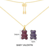 Baby Valentin Yummy Bear (CLIPPABLE) Adjustable Necklace