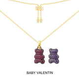 Baby Valentin Yummy Bear (CLIPPABLE) Adjustable Necklace