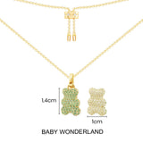 Baby Wonderland Yummy Bear（可挂扣）可调节项链