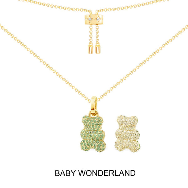 Baby Wonderland Yummy Bear（可挂扣）可调节项链
