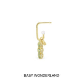 Single Baby Wonderland Yummy Bear (CLIPPABLE) Earring