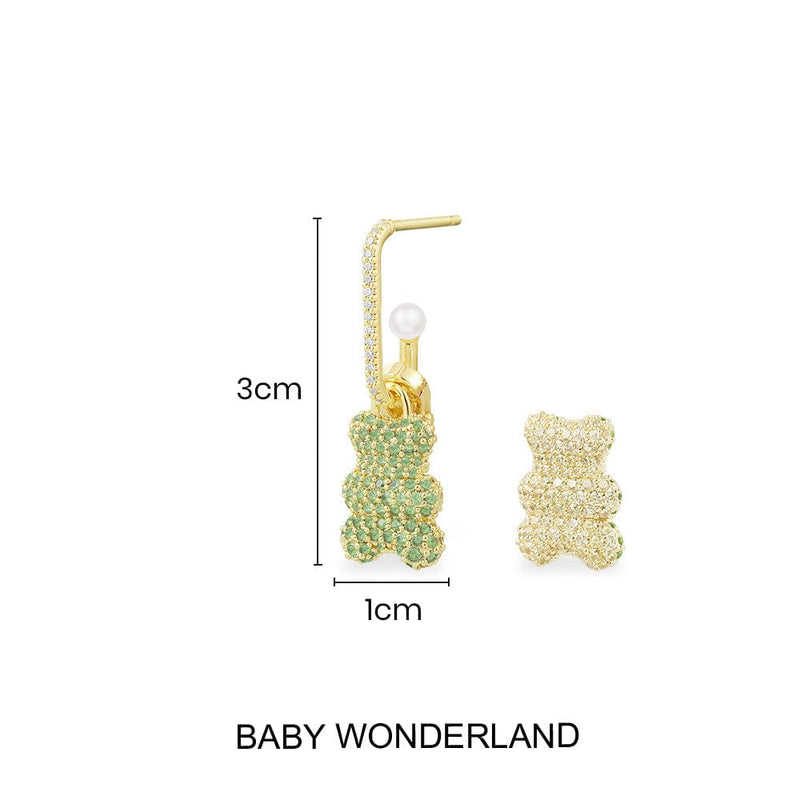 Single Baby Wonderland Yummy Bear (CLIPPABLE) Earring