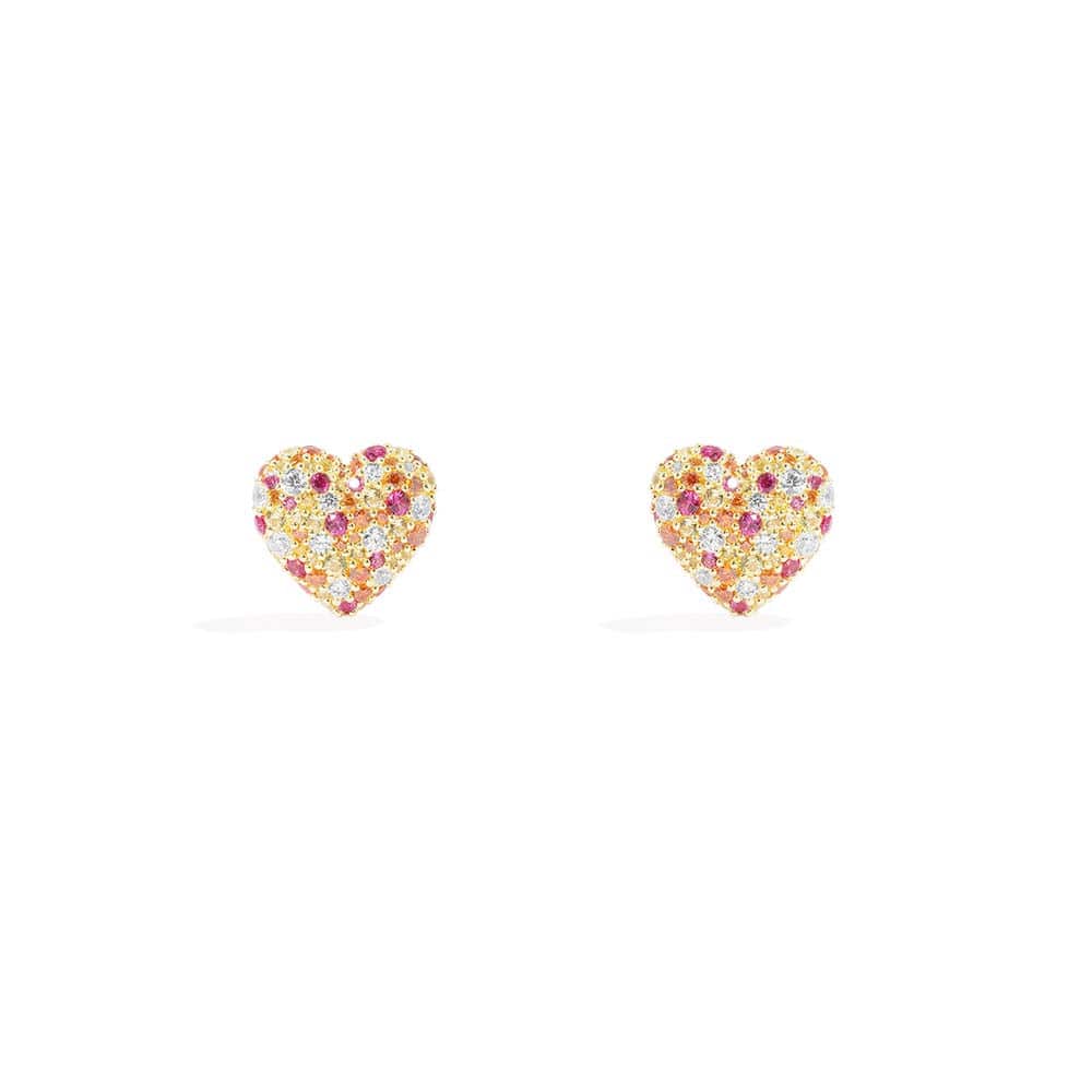 Multicolor Heart Earrings - APM Monaco