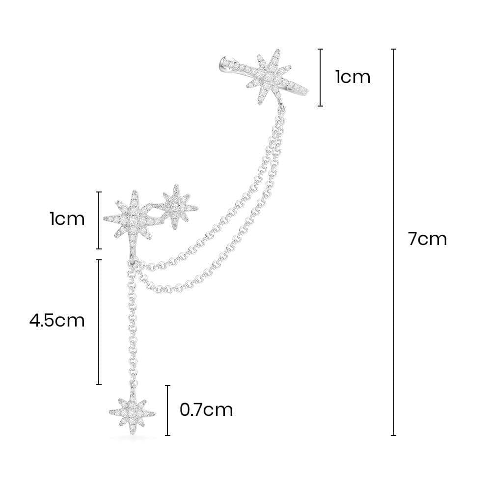 Single Météorites Statement Earring with Ear cuff APM Monaco